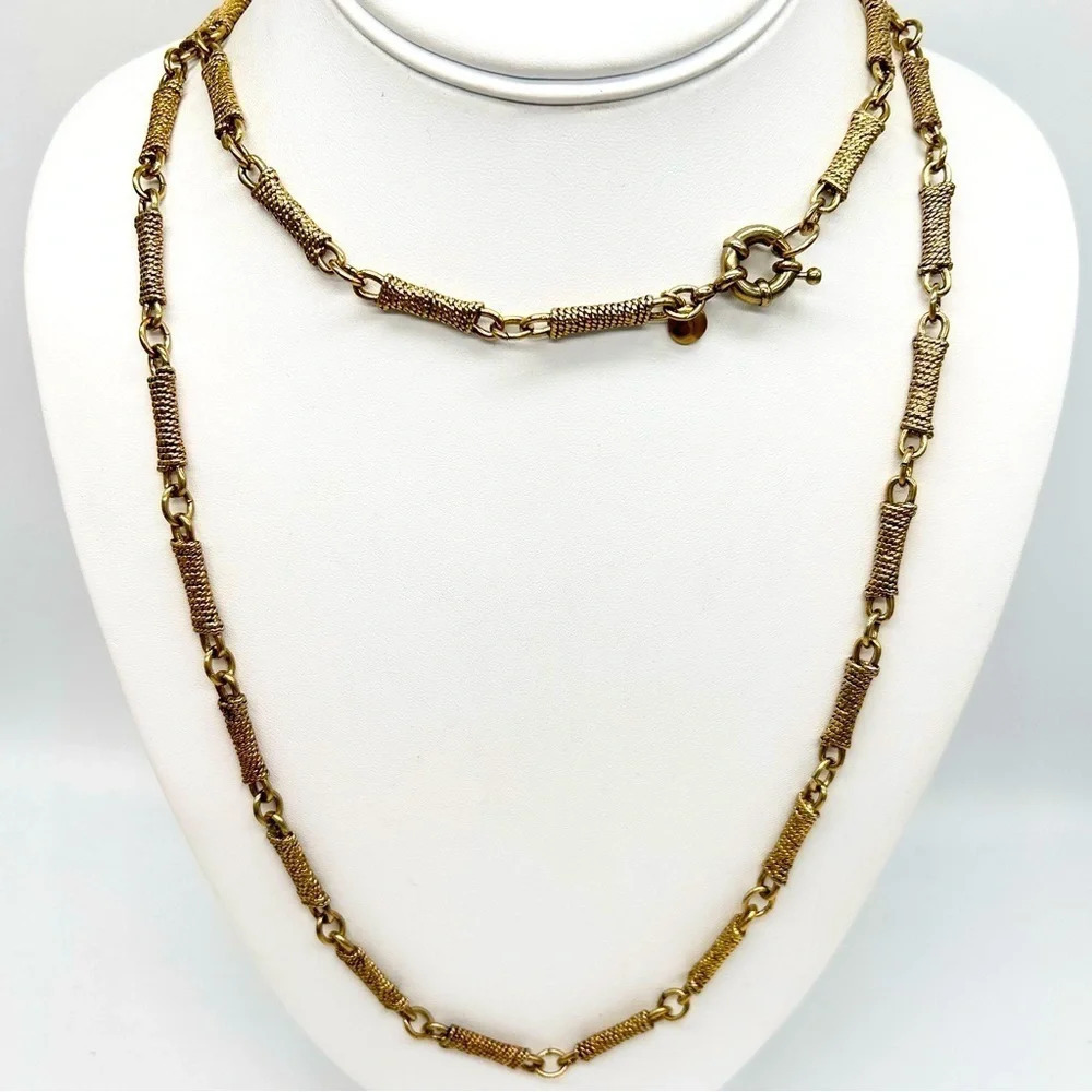 J. Crew Long Gold Link Necklace